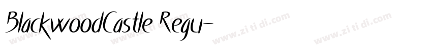 BlackwoodCastle Regu字体转换 BlackwoodCastle Regu字体转换